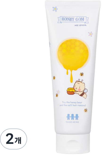 올리브영 제모크림 대용량 꿀곰제모크림, 0.25L, 2개