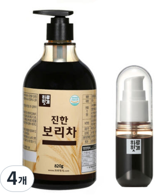 하루헛개 진한 1초 보리차 진액 원액, 820g, 1개입, 4개