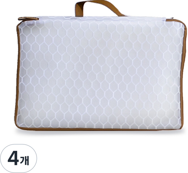 문스앤 항균 무형광 벌집 2중 메쉬 프리미엄 장방형 세탁망 패딩 니트 세탁시 좋아요, 장방형_머스터드, 1개