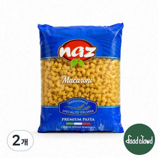 나즈 마카로니 파스타면, 2개, 500g