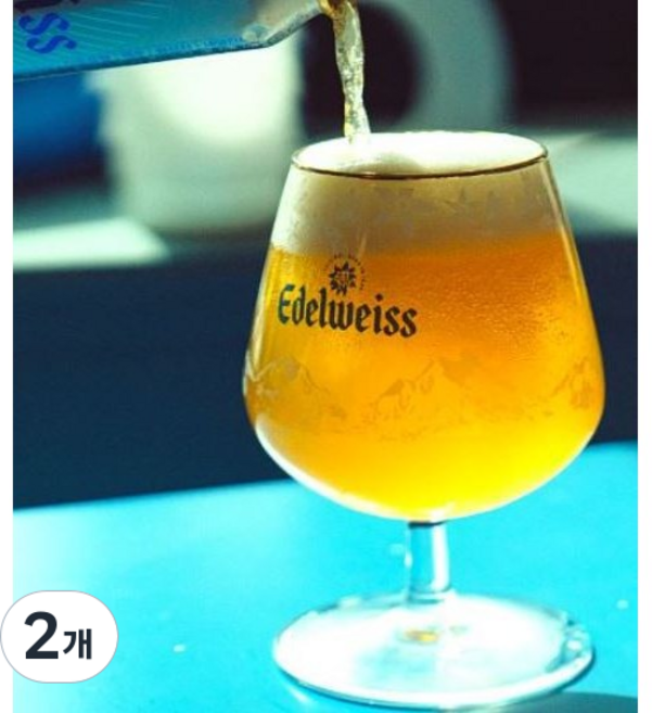 에델바이스 고블렛글라스 에델바이스 고블린글라스 선물포장, 2개