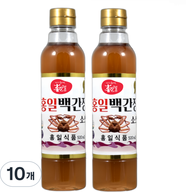 홍일 백간장 소스, 10개, 500ml