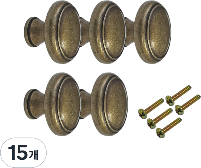 철부자 줄스마미 엔틱 1구손잡이 버섯손잡이, 15개