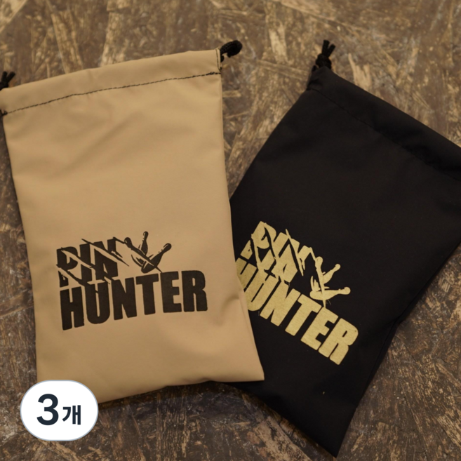 핀헌터 핸드컨디셔너 로진 볼링용품 논슬립파우더, 3개, 블랙