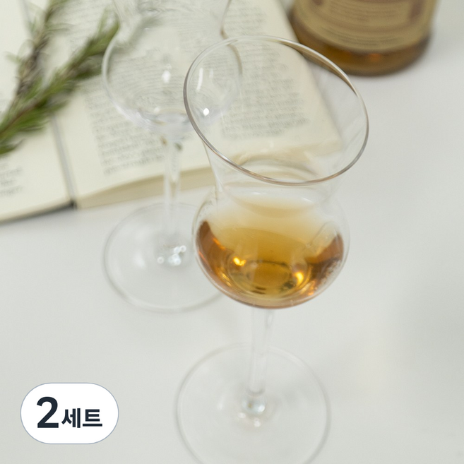 헤이루미 홈카페 위스키 노징 와인잔 비스 선물포장, 2세트, 140ml