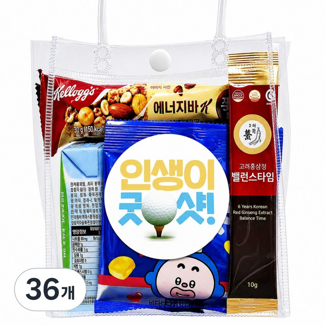 나나박스 골프 라운딩 간식 세트 꾸러미, 36개, 1세트