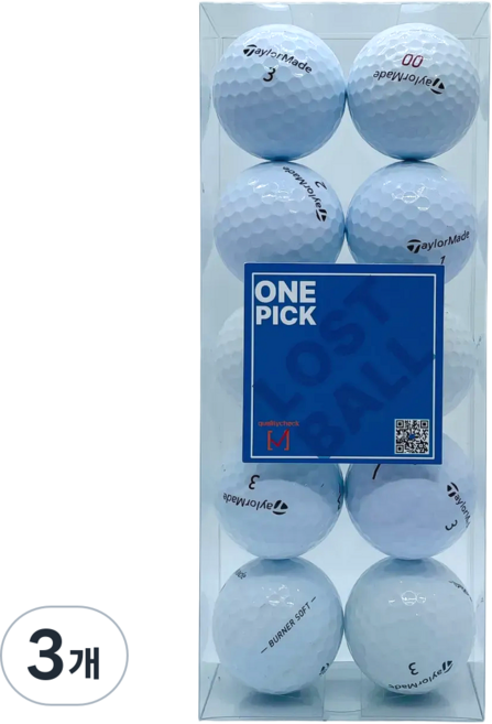 [원픽] 재구매1위! 테일러 화이트 로스트볼 특A++급 골프공 품질보증 라운딩용, 흰색, 3개, 10개입