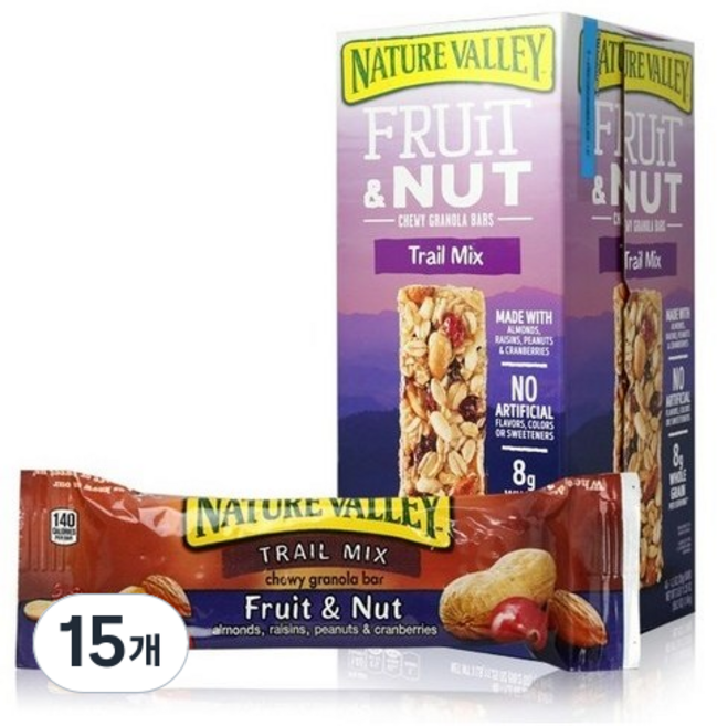 네이쳐밸리 트레일 믹스바, 35g, 15개