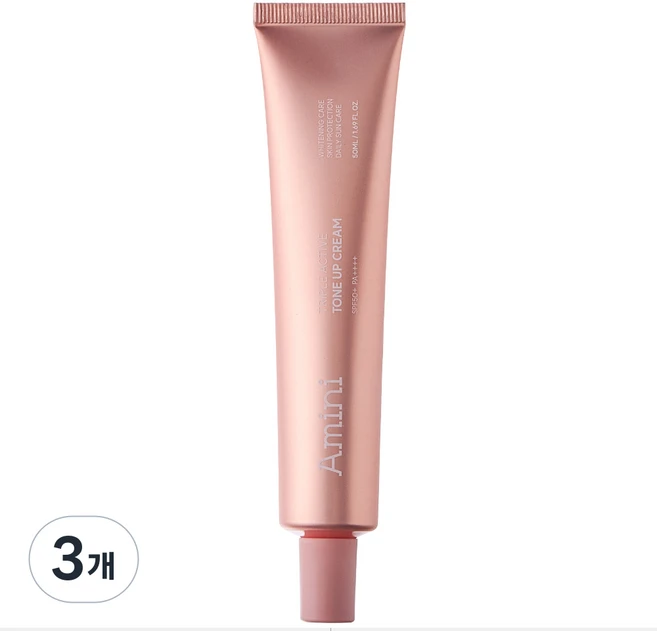 아미니 광채 트리플 톤업 크림 SPF+ PA++++, 3개, 50ml - 쿠팡
