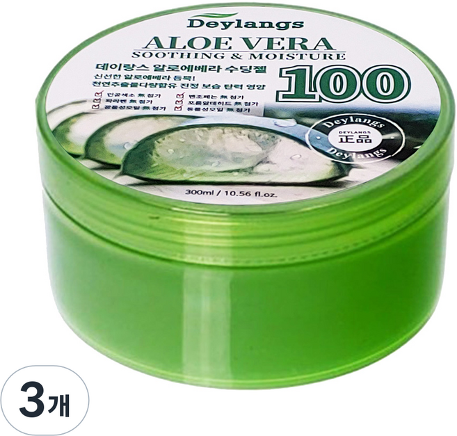 데이랑스 알로에 수딩젤, 3개, 300ml