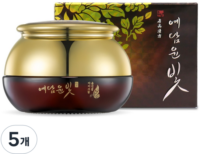 예담윤빛 윤진결 식물성플라센타 아이크림 수분보습 기초스킨케어, 50g, 5개
