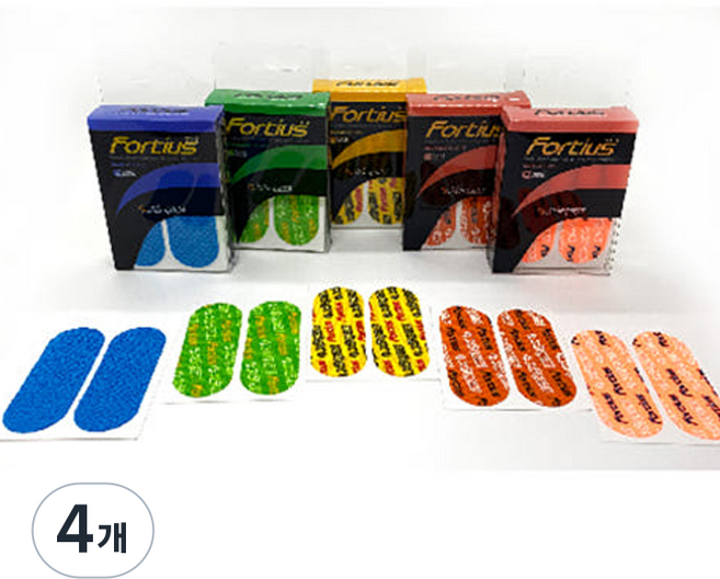 포르티우스 엄지 타이밍 테이프 볼링, 형광주황, 4개