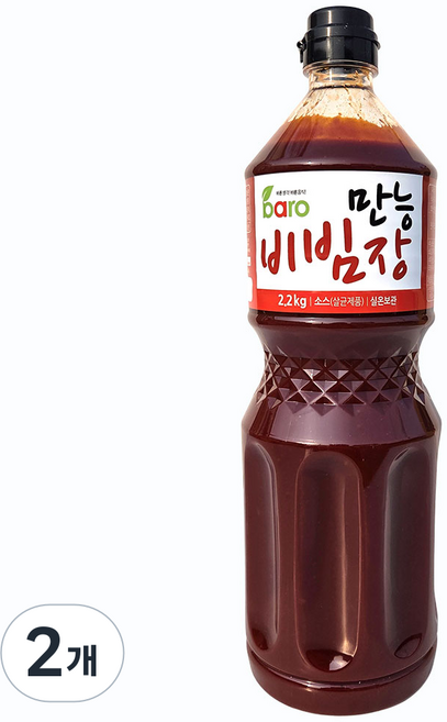 바로 만능비빔장 2.3kg 만능 양념장 볶음 소스, 2개, 2.2kg