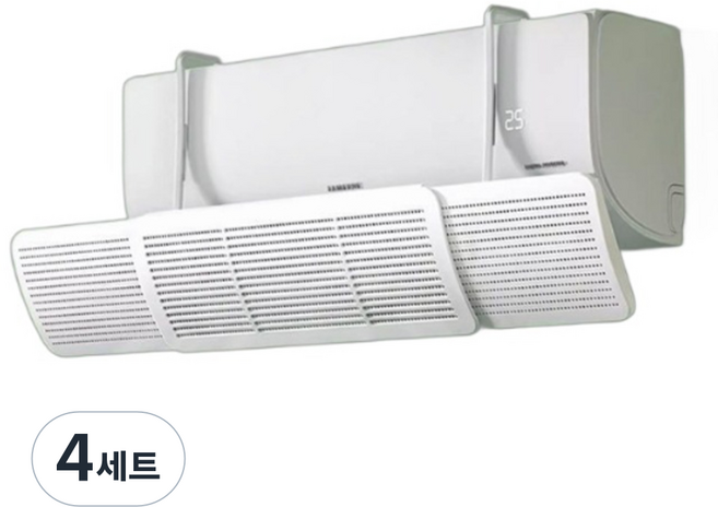 카스토리 벽걸이 에어컨 바람막이, 4세트, 가로무늬 일반형
