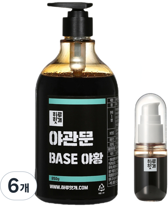 하루헛개 야관문 원액 BASE 야황, 850g, 6개