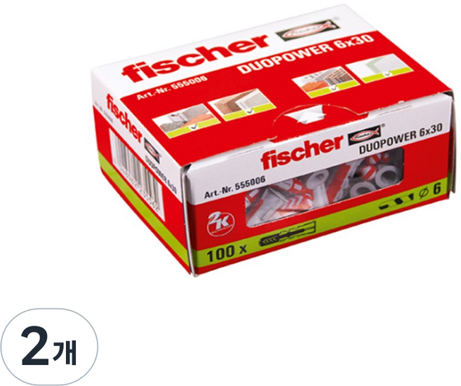 피셔 듀오파워 플라스틱앵커 555006(535453) 모델변경, 2개