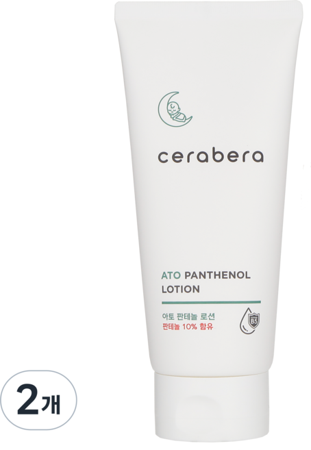 순한 보습로션 세라베라 아토 판테놀 로션 (덱스판테놀 10% 피부장벽), 2개, 180ml