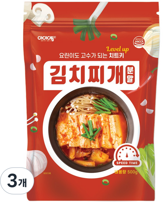 아이엠소스 김치찌개분말, 3개, 500g