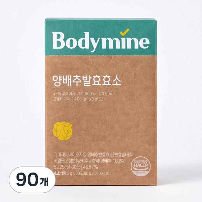 [본사직영] 바디마인 양배추 발효 효소, 3g, 90개