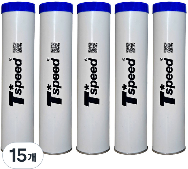 Tspeed 구리스 카트리지 튜브형 ST-2307, 15개