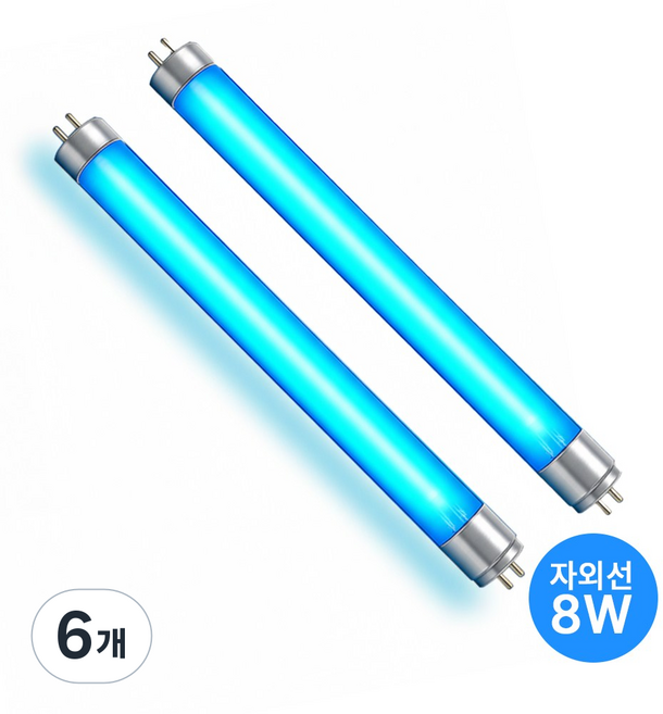 SUNVIA 자외선 살균 젖병소독기 램프, 6개, UVC-8W(T5)