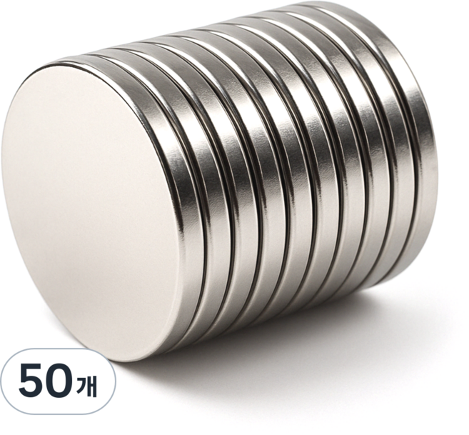 카네오 네오디움 원형자석 지름30mm X 두께2mm 초강력 네오디움자석 원형 작업용 가정용 산업용 공구 강력 부착식 마그네틱, 50개