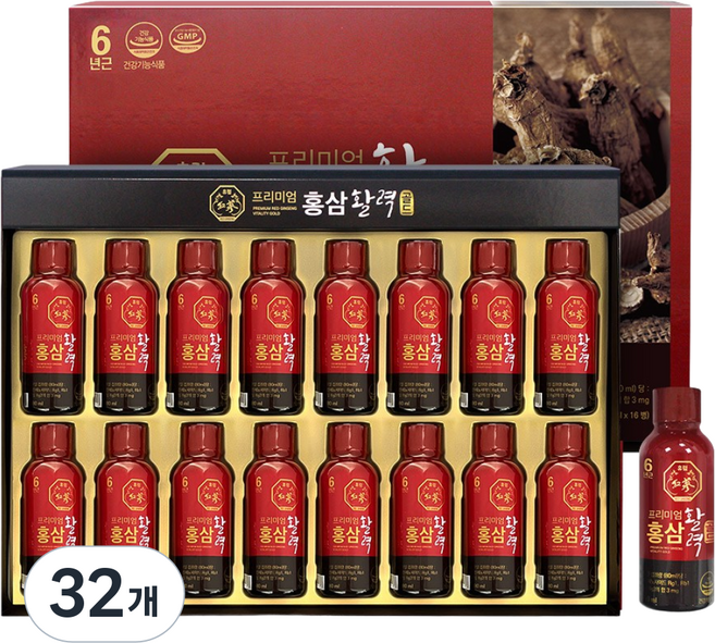 휴럼 프리미엄홍삼활력골드, 32개, 1.28L