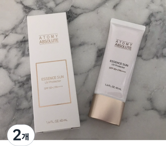 애터미 앱솔루트 에센스 선크림 SPF50+ PA++++, 40ml, 2개