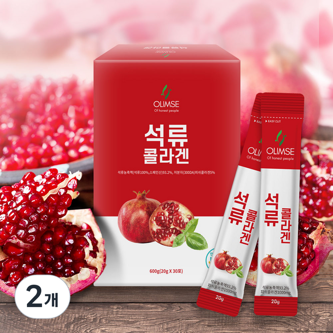 올림새 석류콜라겐 20g x 60개 저분자 피쉬콜라겐, 600g, 2개