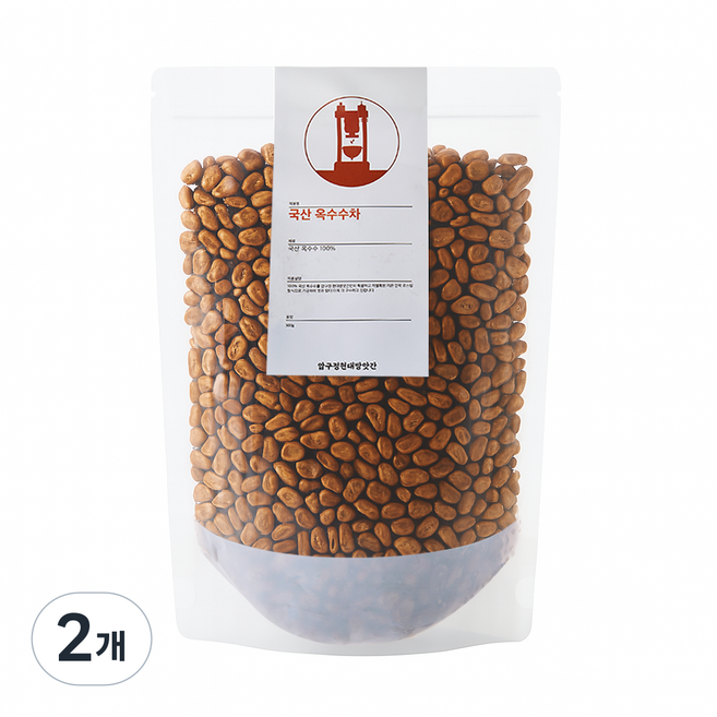 현대방앗간 매일 압력으로 볶은 국산 옥수수차, 300g, 1개입, 2개