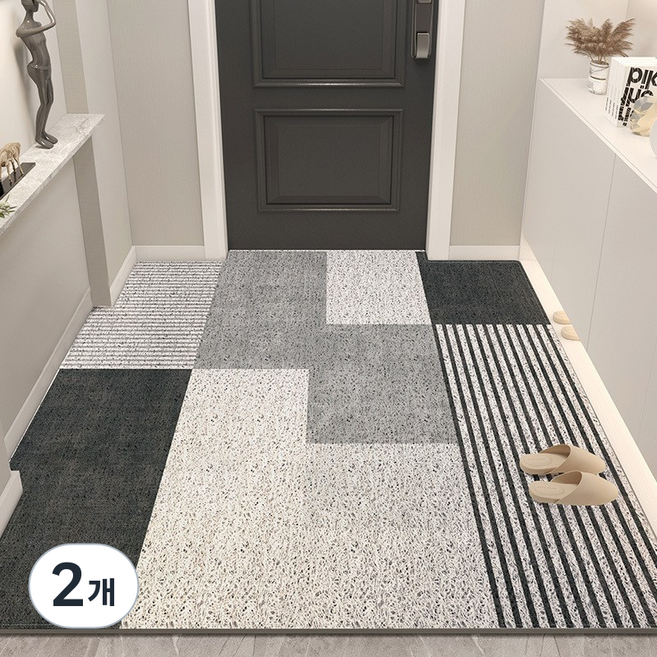 어나더플래그 모던 현관 코일매트, 2개, MC2