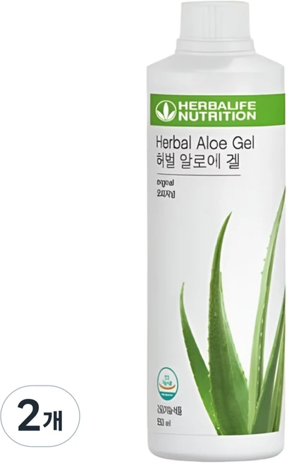 허벌라이프 허벌 알로에 겔 망고맛, 500ml, 2개 - 쿠팡