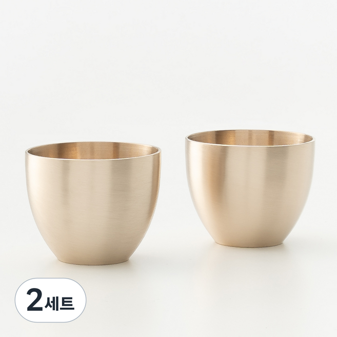 광명유기 방짜유기 술잔세트 소주잔 2P세트, 없음, 2세트