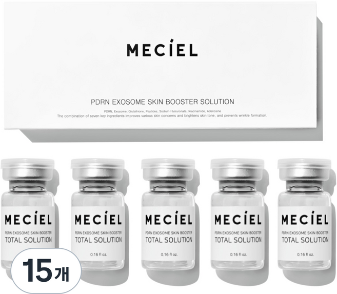 메시엘 PDRN MTS 앰플 시카엑소좀 피디알엔, 15개, 5ml