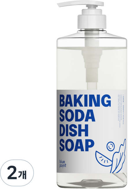 블루포인트 베이킹소다 주방세제, 1000ml, 2개