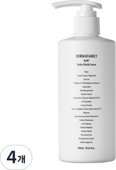 더마패밀리 하이드라 쉴드 베이비 로션, 4개, 300ml