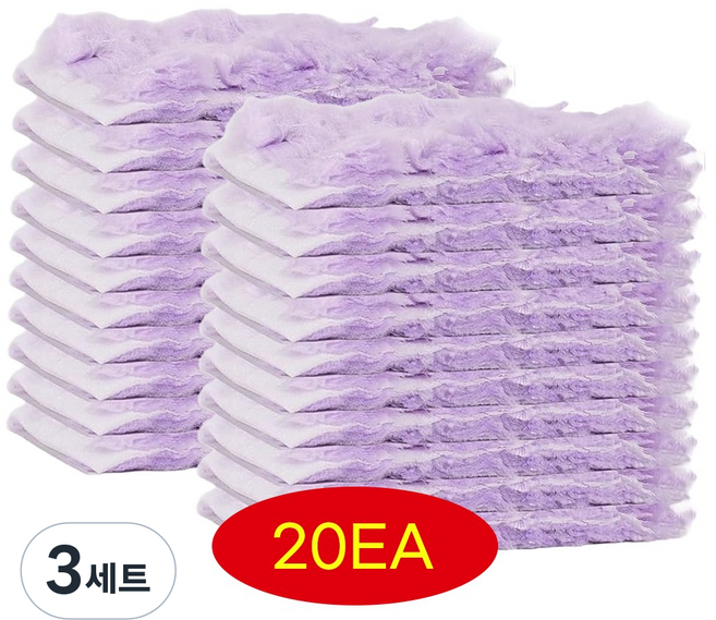 365마미 일회용 먼지털이 리필 20장, 3세트, 퍼플