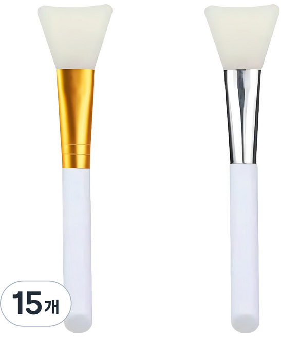 케이비몰 부드러운 실리콘 팩 브러쉬, 15개