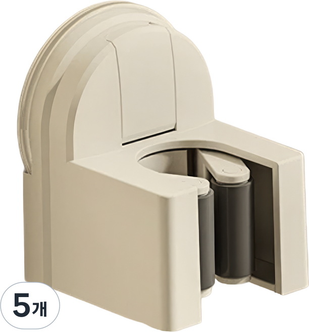 내집클로버 흡착식 스틱락 밀대걸이 홀더, 5개, 아이보리