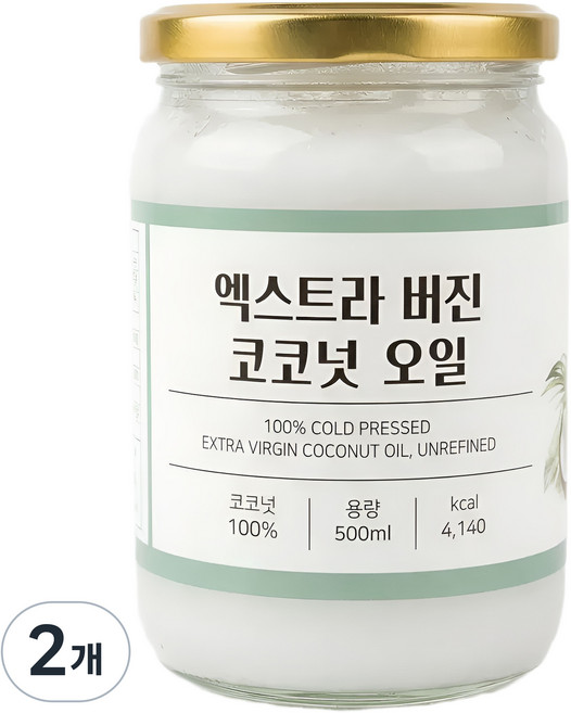 코코온 엑스트라 버진 코코넛 오일 500ml, 2개