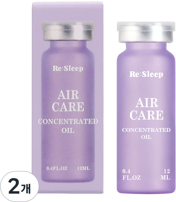 리슬립 에어케어 피톤치드 편백 룸스프레이 리필 오일 앰플 315ml용, 2개, 12ml