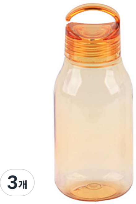 국산 미니 휴대용 물병 물통 보틀 러닝 스포츠 어린이 에코젠 안심소재 BPA free, 05 에코전체오렌지, 3개, 300ml