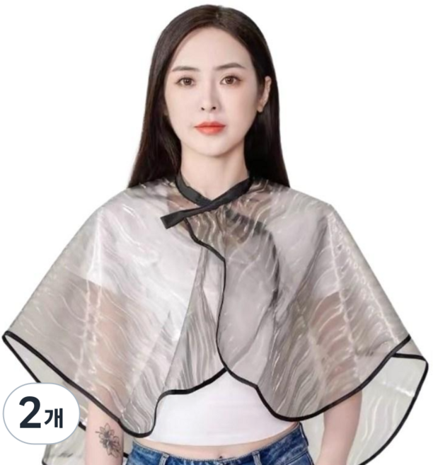 두껍고 질긴 미용 파마 염색보, 2개, 워터패턴(반투명)
