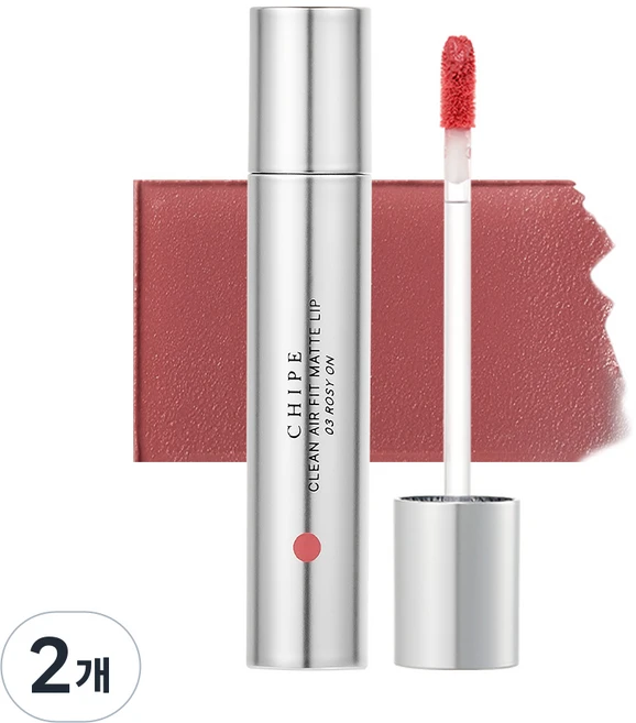 [롱래스팅 지속력] 치페 클린 에어핏 매트립 완벽밀착 묻어남제로, 03 로지온, 2개, 3.8g - 쿠팡