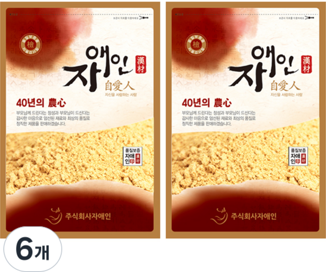 자애인 국산 메주가루 500gX2개 (1kg) 국산콩 100% 된장용 고추장용, 500g, 6개