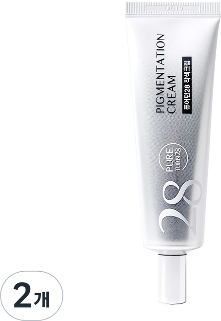 퓨어턴28 착색크림 미백 화이트닝 50ml 착색전용크림 색소침착, 2개 - 쿠팡