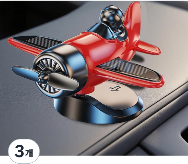 [차량 피규어] 무소음 태양광 비행기조종사 차량 대시보드 피규어 5컬러, 3개, 레드