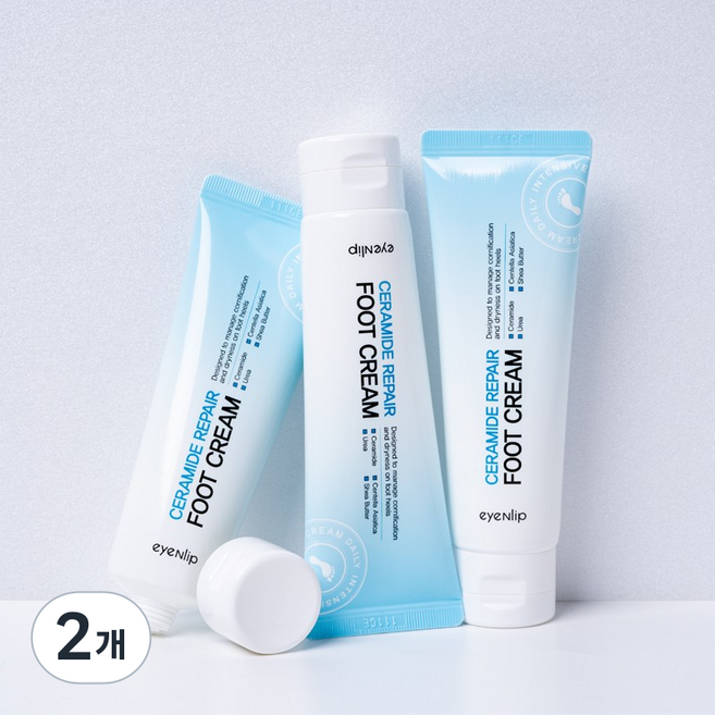 우레아 풋크림 유리아 발크림 발뒤꿈치 각질 제거, 2개, 50ml, 1개입