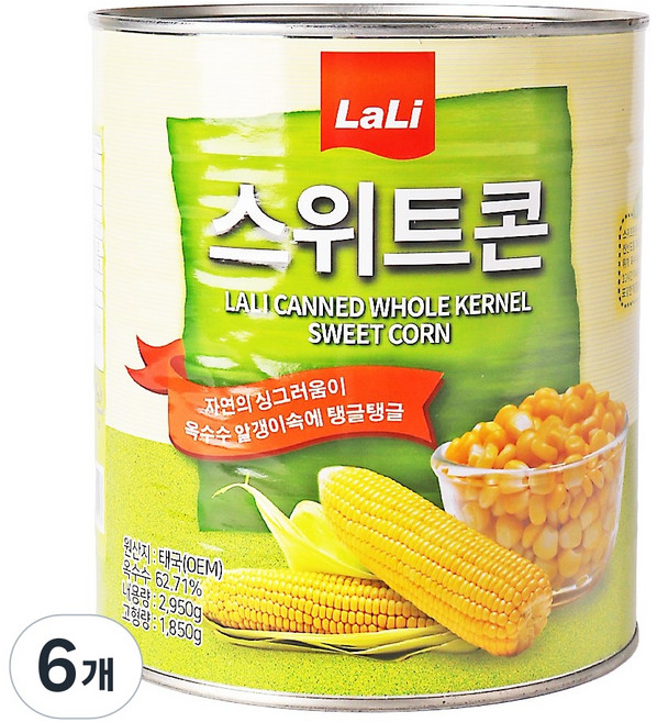 푸드올마켓_ 라리 스위트콘 2.95kg, 6개