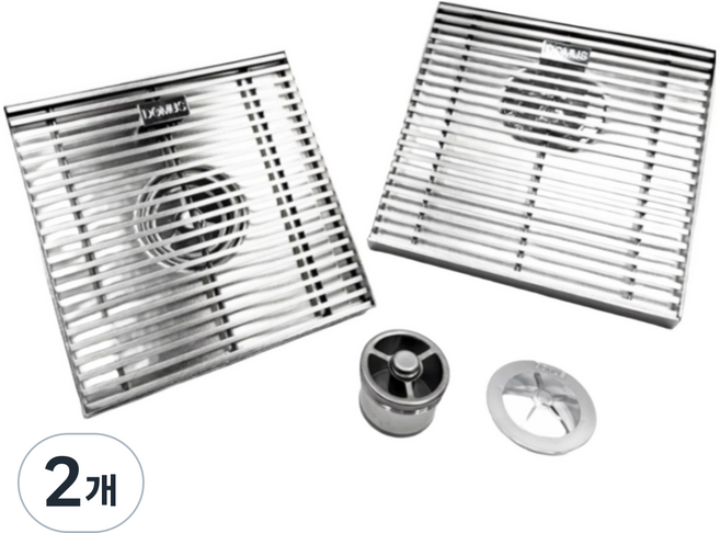 도무스 정품 150각 S유가 SUS304 냄새방지 악취방지 50파이 배관용, 2개